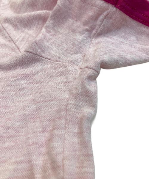 LOUIS VUITTON（ルイ ヴィトン）LOUIS VUITTON (ルイ ヴィトン) ロゴヘンリーネックTシャツ ピンク サイズ:Lの古着・服飾アイテム