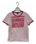 LOUIS VUITTON（ルイ ヴィトン）の古着「ロゴヘンリーネックTシャツ」｜ピンク