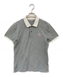 MONCLER（モンクレール）の古着「MAGLIA POLO MANICA CORTA ポロシャツ」｜グレー