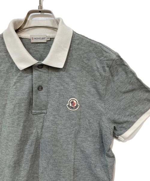 MONCLER（モンクレール）MONCLER (モンクレール) MAGLIA POLO MANICA CORTA ポロシャツ グレー サイズ:Sの古着・服飾アイテム