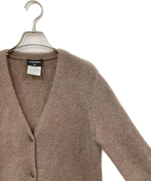CHANEL（シャネル）CHANEL (シャネル) モヘヤ混カーディガン ブラウン サイズ:SIZE 38の古着・服飾アイテム
