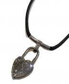 HERMESエルメス）の古着「カデナファンタジーハートネックレス」｜ブラック×シルバー