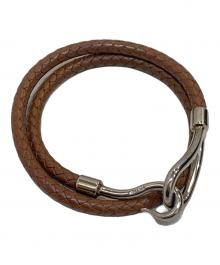 HERMES（エルメス）の古着「2連 フックブレス」｜ブラウン