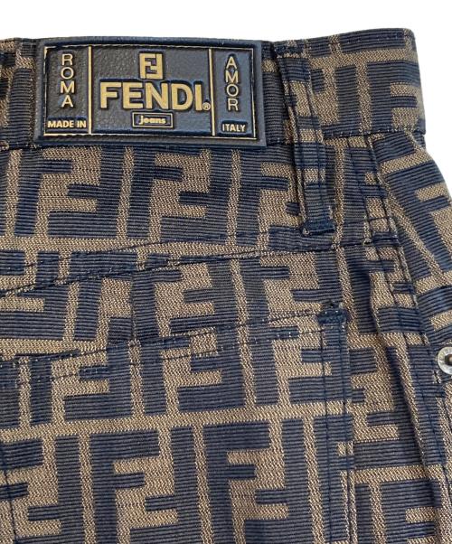 FENDI（フェンディ）FENDI (フェンディ) ズッカ柄スカート ブラウン サイズ:SIZE 40の古着・服飾アイテム