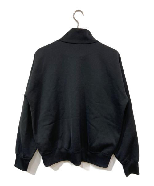 AURALEE（オーラリー）AURALEE (オーラリー) BAGGY POLYESTER SWEAT HALF ZIP P/O/バギーポリエステルスウェットハーフジップ ブラック サイズ:SIZE 3の古着・服飾アイテム