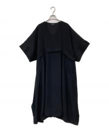 LIMI feu（リミフゥ）の古着「レイヤードワンピース」｜ブラック