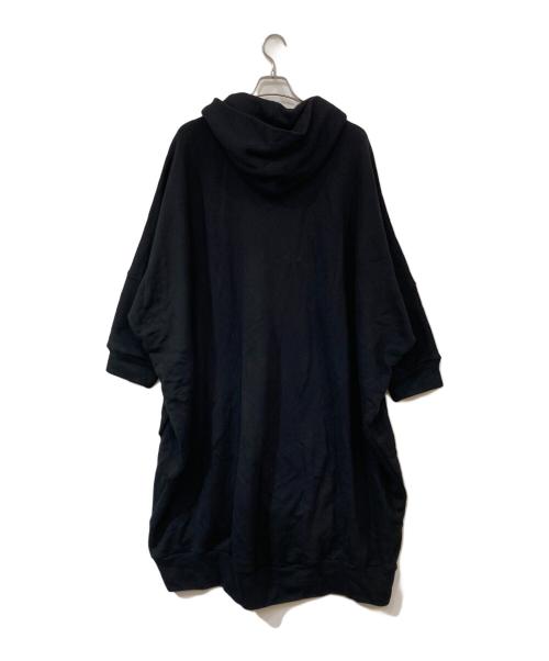 Y's（ワイズ）Y's (ワイズ) COTTON LYOCELL EMBROIDERY LONG HOODIE/コットンリヨセルエンブロイダリーロングフーディー ブラック サイズ:SIZE 2の古着・服飾アイテム
