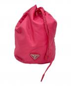 PRADAプラダ）の古着「巾着ポーチ」｜ピンク