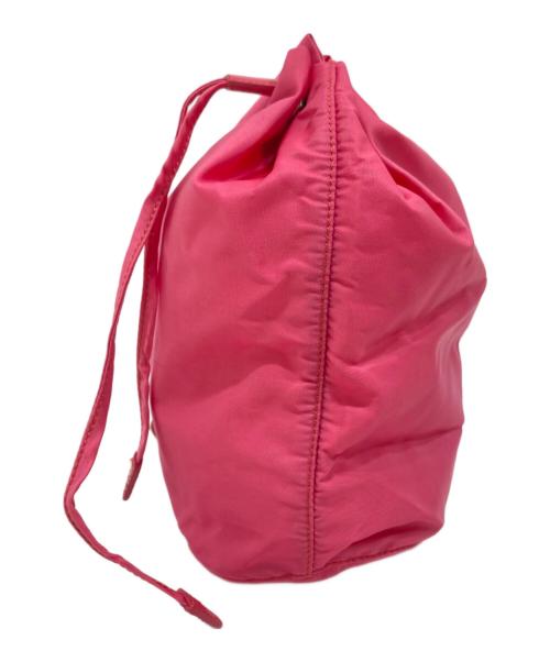 PRADA（プラダ）PRADA (プラダ) 巾着ポーチ ピンクの古着・服飾アイテム