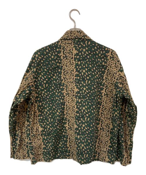 South2 West8（サウスツー ウエストエイト）south2 west8 (サウスツー ウエストエイト) 総柄シャツ グリーン×ベージュ サイズ:XSの古着・服飾アイテム