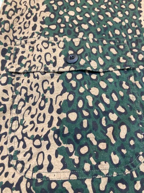 South2 West8（サウスツー ウエストエイト）south2 west8 (サウスツー ウエストエイト) 総柄シャツ グリーン×ベージュ サイズ:XSの古着・服飾アイテム