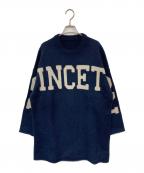 Spick and Spanスピックアンドスパン）の古着「ビッグロゴニットワンピース」｜グレー