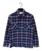 WAX LONDONワックスロンドン）の古着「チェックシャツジャケット」｜ブルー