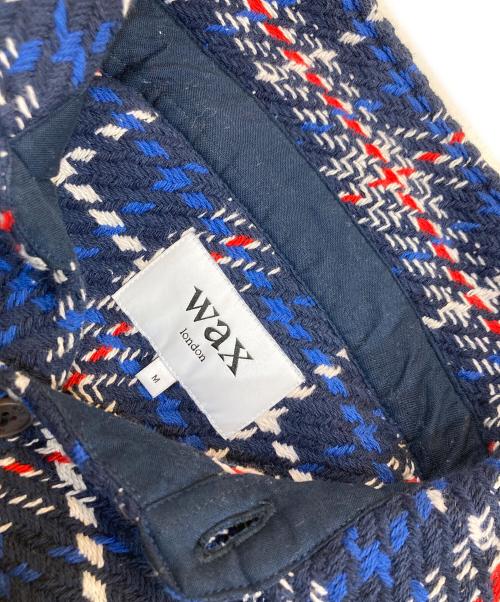 WAX LONDON（ワックスロンドン）wax london (ワックスロンドン) チェックシャツジャケット ブルー サイズ:Mの古着・服飾アイテム