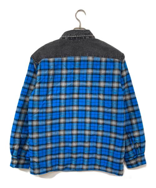 DIESEL（ディーゼル）DIESEL (ディーゼル) S-BUN-A チェックシャツ ブルー サイズ:XSの古着・服飾アイテム