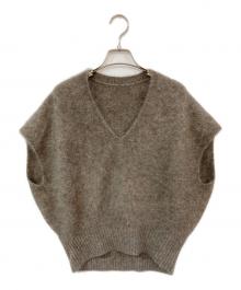 Noble（ノーブル）の古着「ファーニットVネックベスト」｜ブラウン