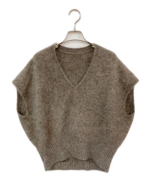 Noble（ノーブル）Noble (ノーブル) ファーニットVネックベスト ブラウン サイズ:-の古着・服飾アイテム