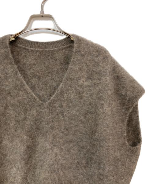 Noble（ノーブル）Noble (ノーブル) ファーニットVネックベスト ブラウン サイズ:-の古着・服飾アイテム