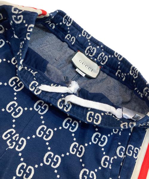 GUCCI（グッチ）GUCCI (グッチ) GGジャカード トラックパンツ ネイビー サイズ:Sの古着・服飾アイテム