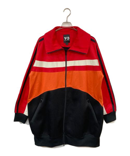 Y-3（ワイスリー）Y-3 (ワイスリー) Oversize Varsity Logo Track Jacket レッド×ブラック サイズ:Sの古着・服飾アイテム