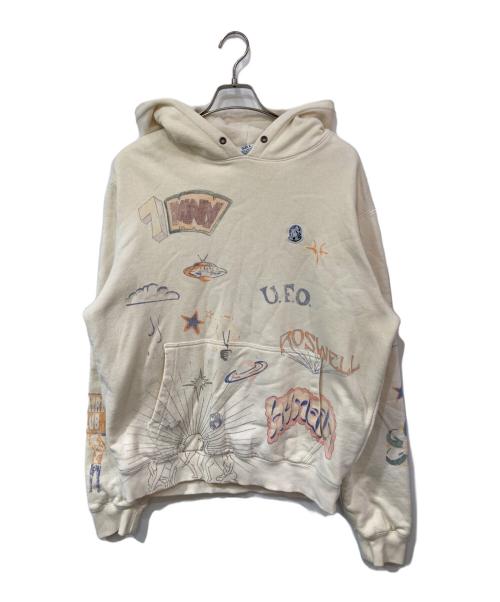 BILLIONAIRE BOYS CLUB（ビリオネアボーイズクラブ）BILLIONAIRE BOYS CLUB (ビリオネアボーイズクラブ) BB Horizons Hoodie/BBホライズンズフーディー アイボリー サイズ:SIZE Lの古着・服飾アイテム