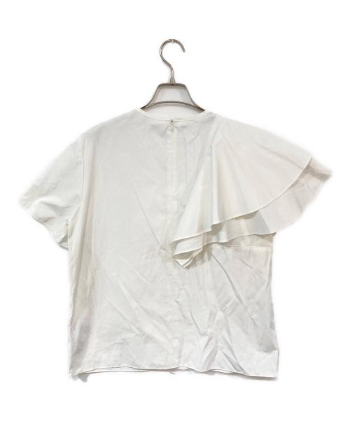 Noble（ノーブル）Noble (ノーブル) アシンメトリーフリルブラウス ホワイト サイズ:-の古着・服飾アイテム