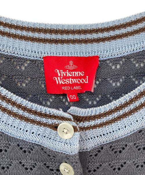 Vivienne Westwood（ヴィヴィアンウエストウッド）Vivienne Westwood (ヴィヴィアンウエストウッド) クルーネックカーディガン グレー サイズ:SIZE OOの古着・服飾アイテム