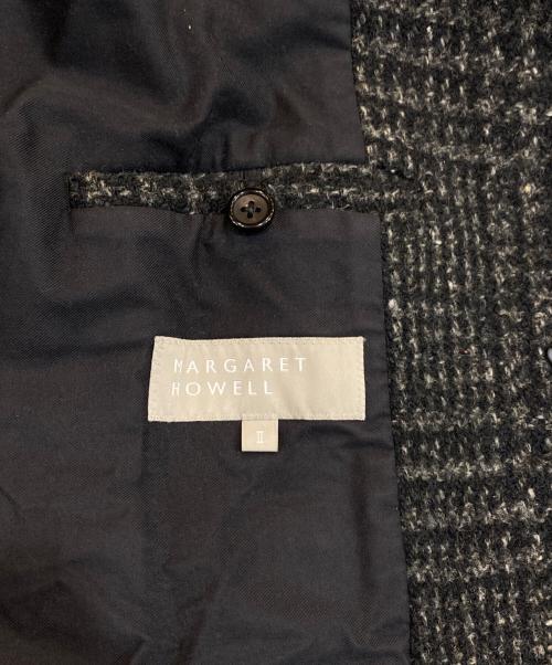 MARGARET HOWELL（マーガレットハウエル）MARGARET HOWELL (マーガレットハウエル) LARGE PRINCE OF WALES WOOL COATING/ラージプリンスオブウェールズウールコーティング ブラック サイズ:SIZE Ⅱの古着・服飾アイテム