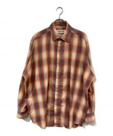 WHITELAND（ホワイトランド）の古着「オンブレチェックシャツ」｜レッド