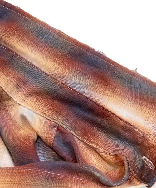 WHITELAND（ホワイトランド）WHITELAND (ホワイトランド) オンブレチェックシャツ レッド サイズ:SIZE Freeの古着・服飾アイテム