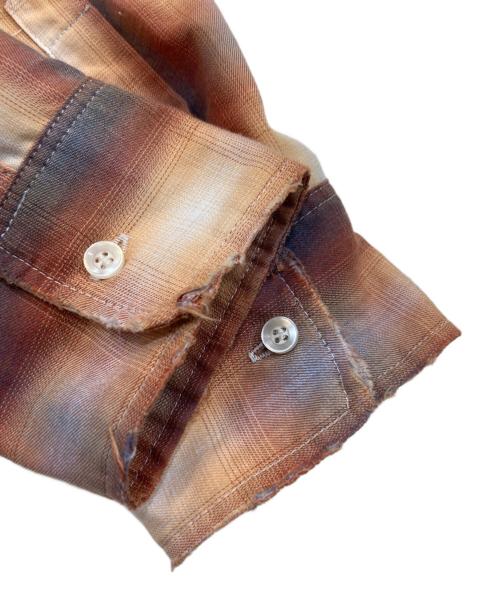 WHITELAND（ホワイトランド）WHITELAND (ホワイトランド) オンブレチェックシャツ レッド サイズ:SIZE Freeの古着・服飾アイテム