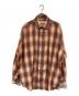 WHITELAND（ホワイトランド）の古着「オンブレチェックシャツ」｜レッド