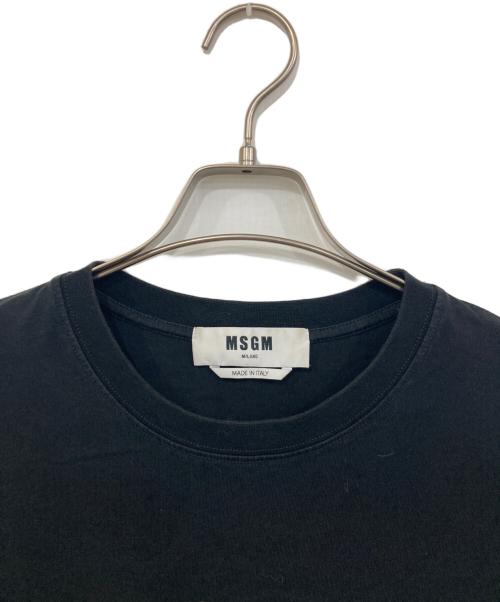 MSGM（エムエスジーエム）MSGM (エムエスジーエム) プリントTシャツ ブラック サイズ:SIZE Lの古着・服飾アイテム