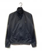 FRED PERRYフレッドペリー）の古着「Contrast Tape Track Jacket/コントラストテープトラックジャケット」｜グレー