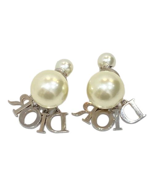 Christian Dior（クリスチャン ディオール）Christian Dior (クリスチャン ディオール) tribales クリップイヤリング ホワイトの古着・服飾アイテム