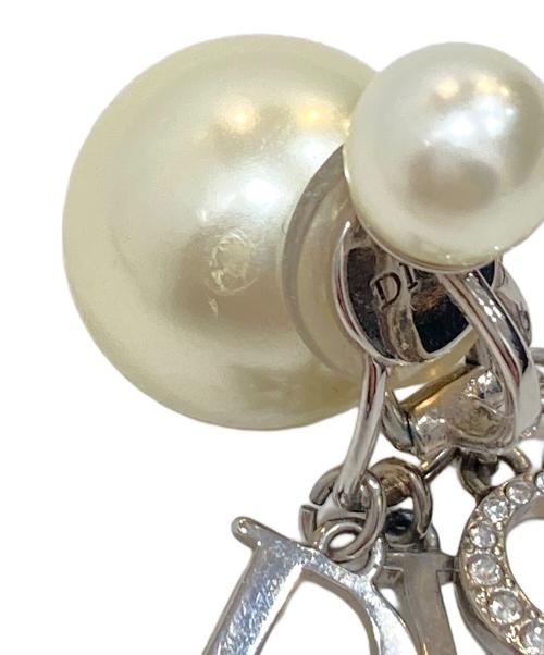 Christian Dior（クリスチャン ディオール）Christian Dior (クリスチャン ディオール) tribales クリップイヤリング ホワイトの古着・服飾アイテム