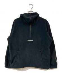 SUPREME（シュプリーム）の古着「Polartec Facemask Half Zip Hooded Sweatshirt/ポーラテックフェイスマスクハーフジップフーデッドスウェットシャツ」｜ブラック
