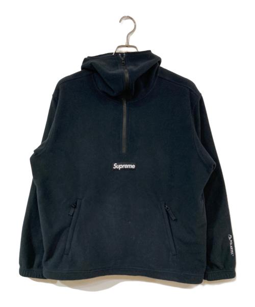SUPREME（シュプリーム）SUPREME (シュプリーム) Polartec Facemask Half Zip Hooded Sweatshirt/ポーラテックフェイスマスクハーフジップフーデッドスウェットシャツ ブラック サイズ:SIZE Mの古着・服飾アイテム