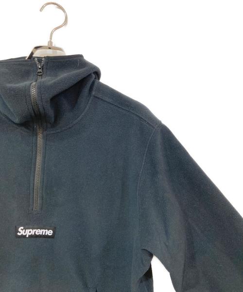 SUPREME（シュプリーム）SUPREME (シュプリーム) Polartec Facemask Half Zip Hooded Sweatshirt/ポーラテックフェイスマスクハーフジップフーデッドスウェットシャツ ブラック サイズ:SIZE Mの古着・服飾アイテム