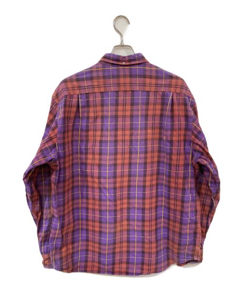 SUPREME（シュプリーム）Supreme (シュプリーム) Plaid Flannel Shirt パープル サイズ:XLの古着・服飾アイテム