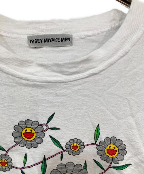 ISSEY MIYAKE MEN（イッセイミヤケメン）ISSEY MIYAKE MEN (イッセイミヤケメン) プリントTシャツ ホワイト サイズ:freeの古着・服飾アイテム