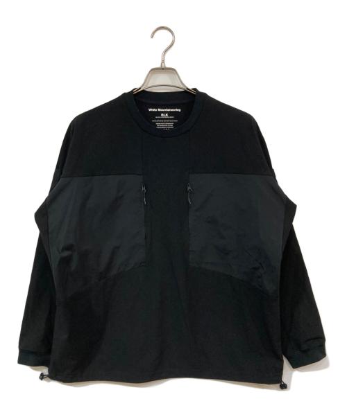 WHITE MOUNTAINEERING（ホワイトマウンテ二アニング）WHITE MOUNTAINEERING (ホワイトマウンテ二アニング) 別注STRETCHED HYBRID PO TOPS/ホワイトマウンテニアリング ブラック サイズ:SIZE Oの古着・服飾アイテム