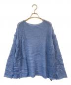 Spick and Spanスピック＆スパン）の古着「ルーズモヘヤミックスボートネックニット」｜ブルー
