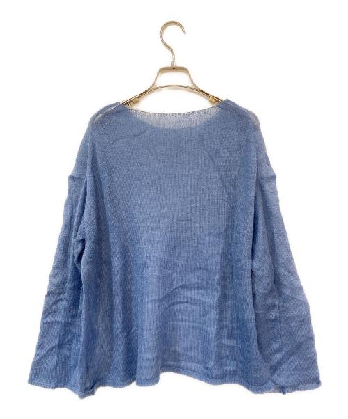 Spick and Span（スピック＆スパン）Spick and Span (スピック＆スパン) ルーズモヘヤミックスボートネックニット ブルー サイズ:-の古着・服飾アイテム