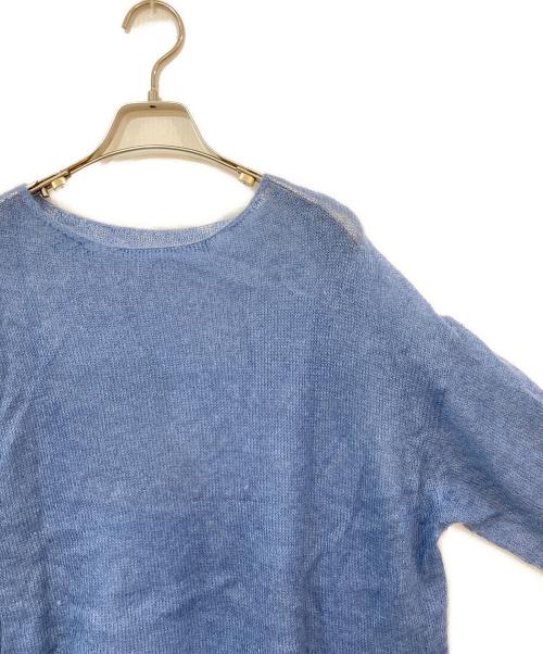 Spick and Span（スピック＆スパン）Spick and Span (スピック＆スパン) ルーズモヘヤミックスボートネックニット ブルー サイズ:-の古着・服飾アイテム