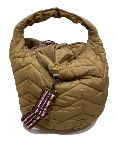 WEEKEND Max Mara（ウィークエンド マックスマーラ）Weekend Max Mara (ウィークエンド マックスマーラ) ナイロンキルティング2WAYバッグ ブラウンの古着・服飾アイテム