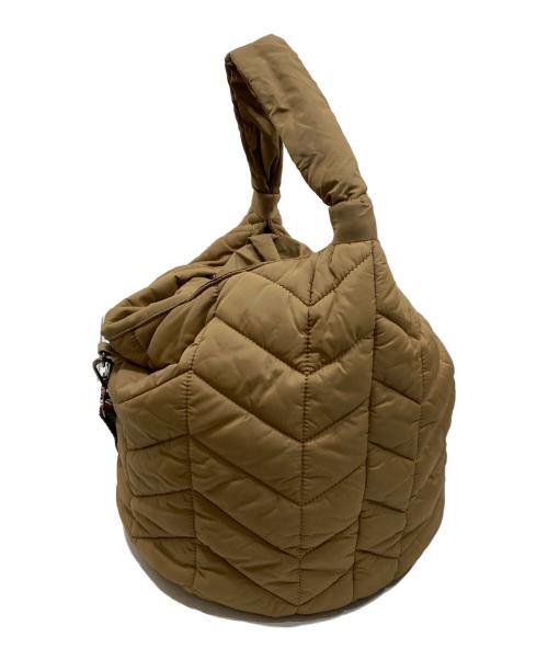 WEEKEND Max Mara（ウィークエンド マックスマーラ）Weekend Max Mara (ウィークエンド マックスマーラ) ナイロンキルティング2WAYバッグ ブラウンの古着・服飾アイテム