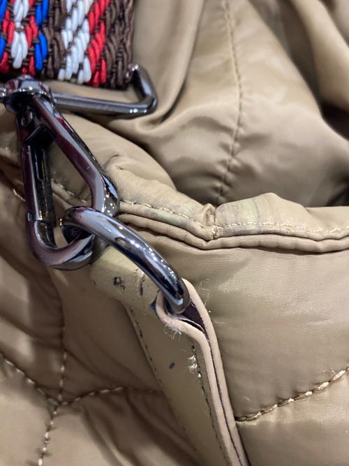 WEEKEND Max Mara（ウィークエンド マックスマーラ）Weekend Max Mara (ウィークエンド マックスマーラ) ナイロンキルティング2WAYバッグ ブラウンの古着・服飾アイテム