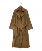 LANVIN en Bleuランバンオンブルー）の古着「バックシアーコート」｜ブラウン