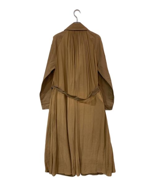 LANVIN en Bleu（ランバンオンブルー）LANVIN en Bleu (ランバンオンブルー) バックシアーコート ブラウン サイズ:38の古着・服飾アイテム